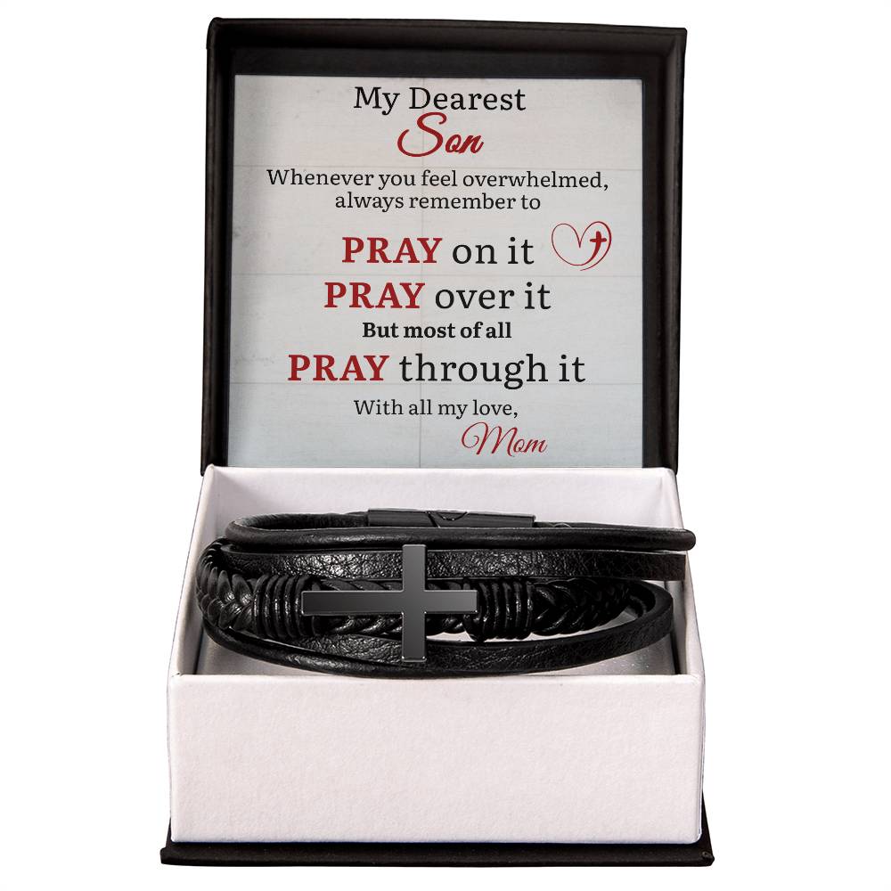 Cross Bracelet from Parent to Son for New Beginning