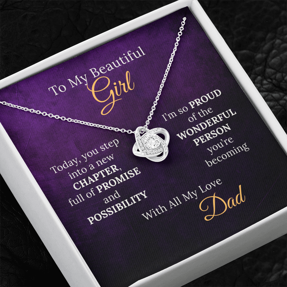 Sweet 16 Necklace From Proud Dad to Daughter on her New Chapter