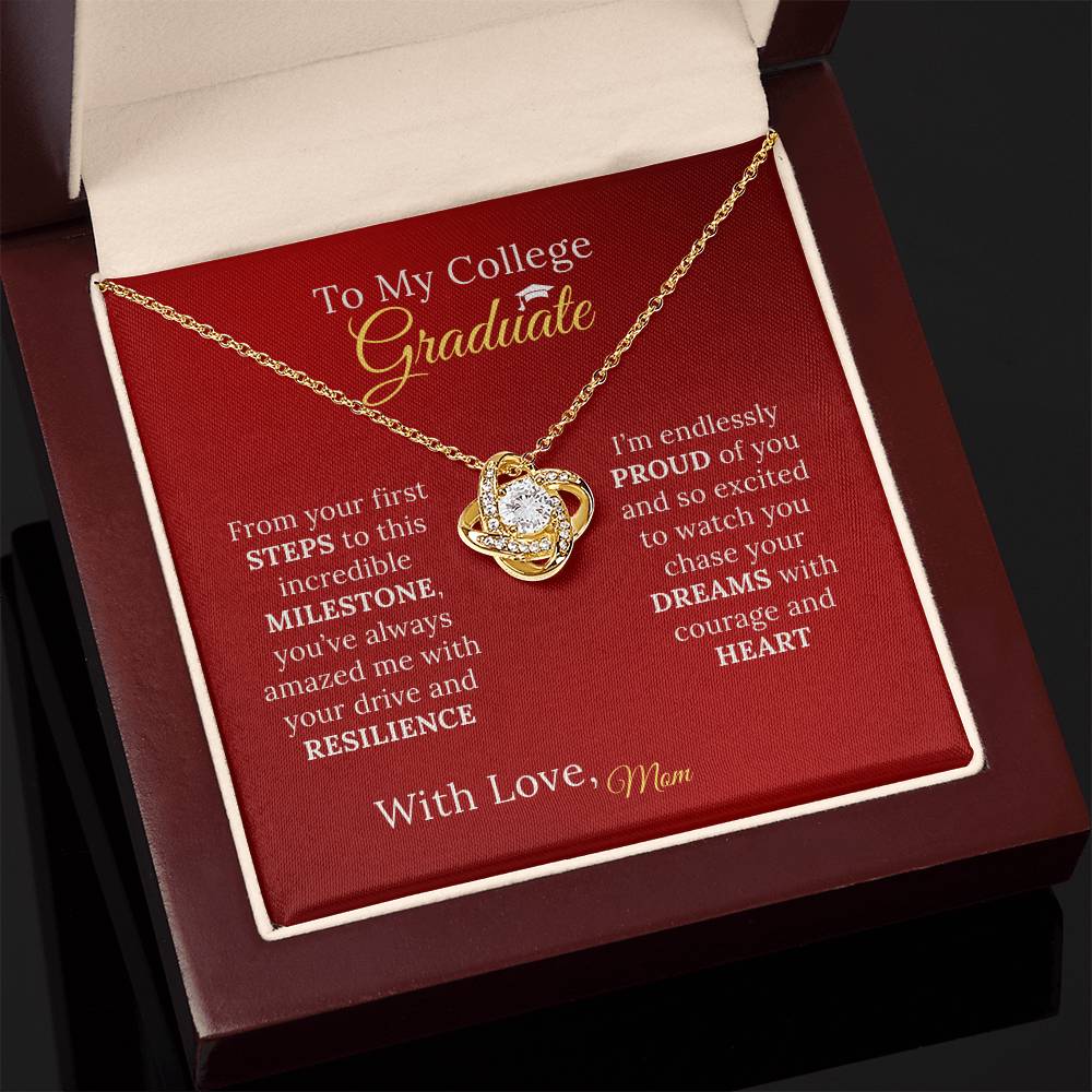 To My College Graduate Daughter - Necklace Gift from Proud Parent