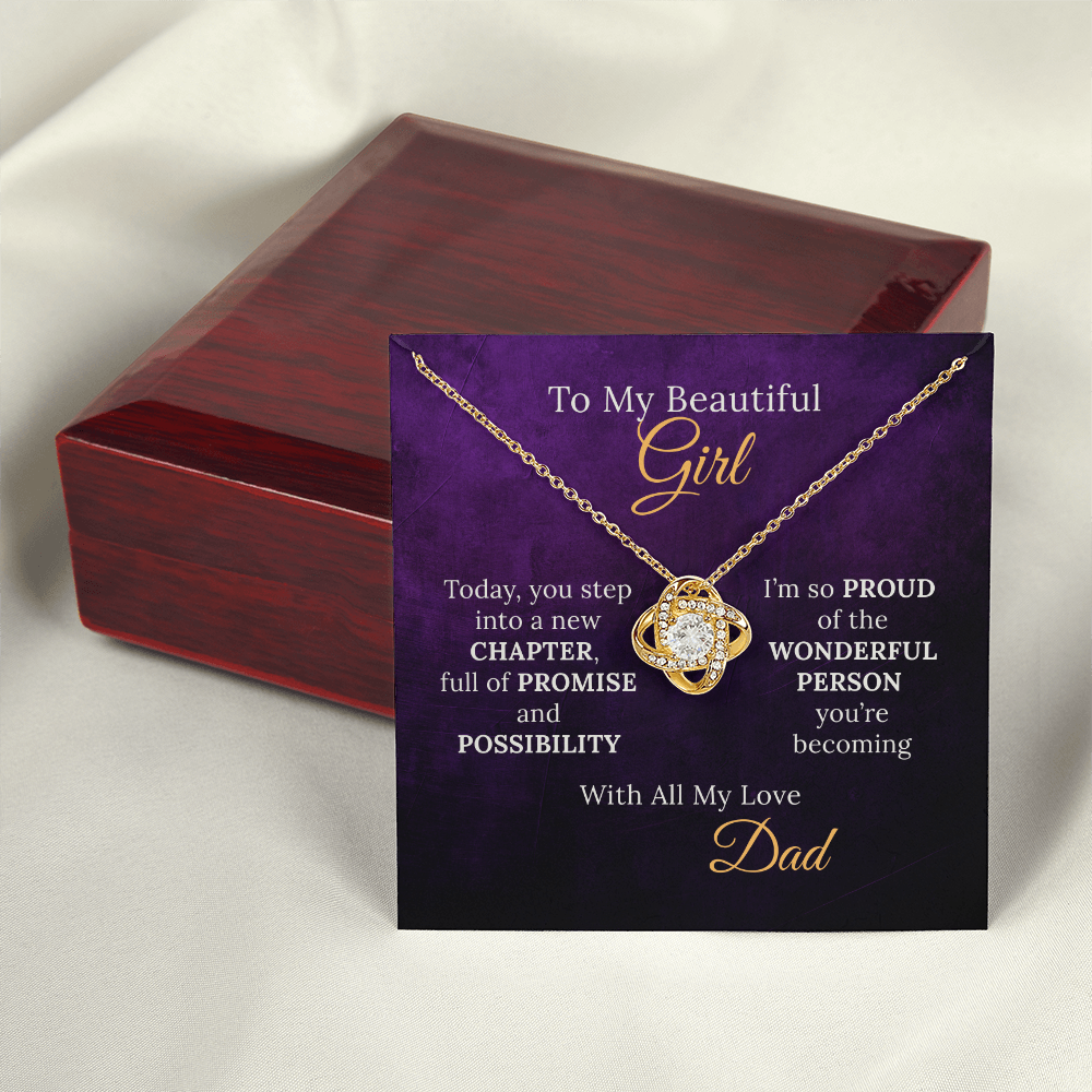 Sweet 16 Necklace From Proud Dad to Daughter on her New Chapter
