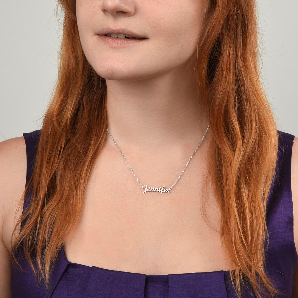 Custom Name Necklace To my Beautiful & Loved Daughter from Dad