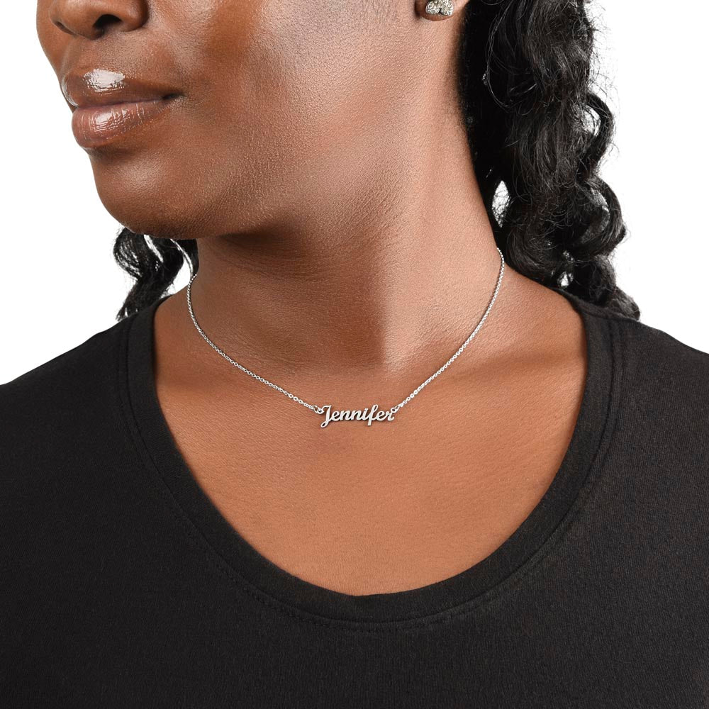 Custom Name Necklace To my Beautiful & Loved Daughter from Dad