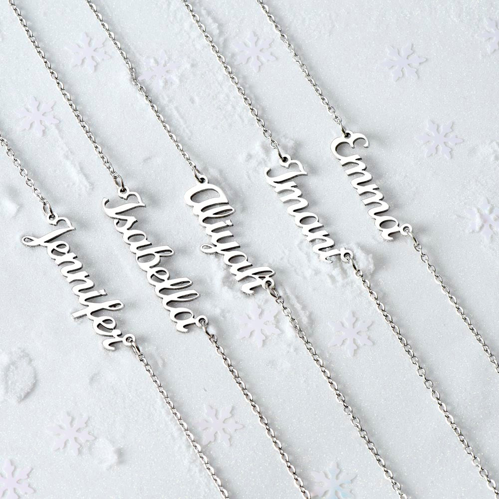 Personalized Name Necklace to my Strong and Loved Daughter from Dad