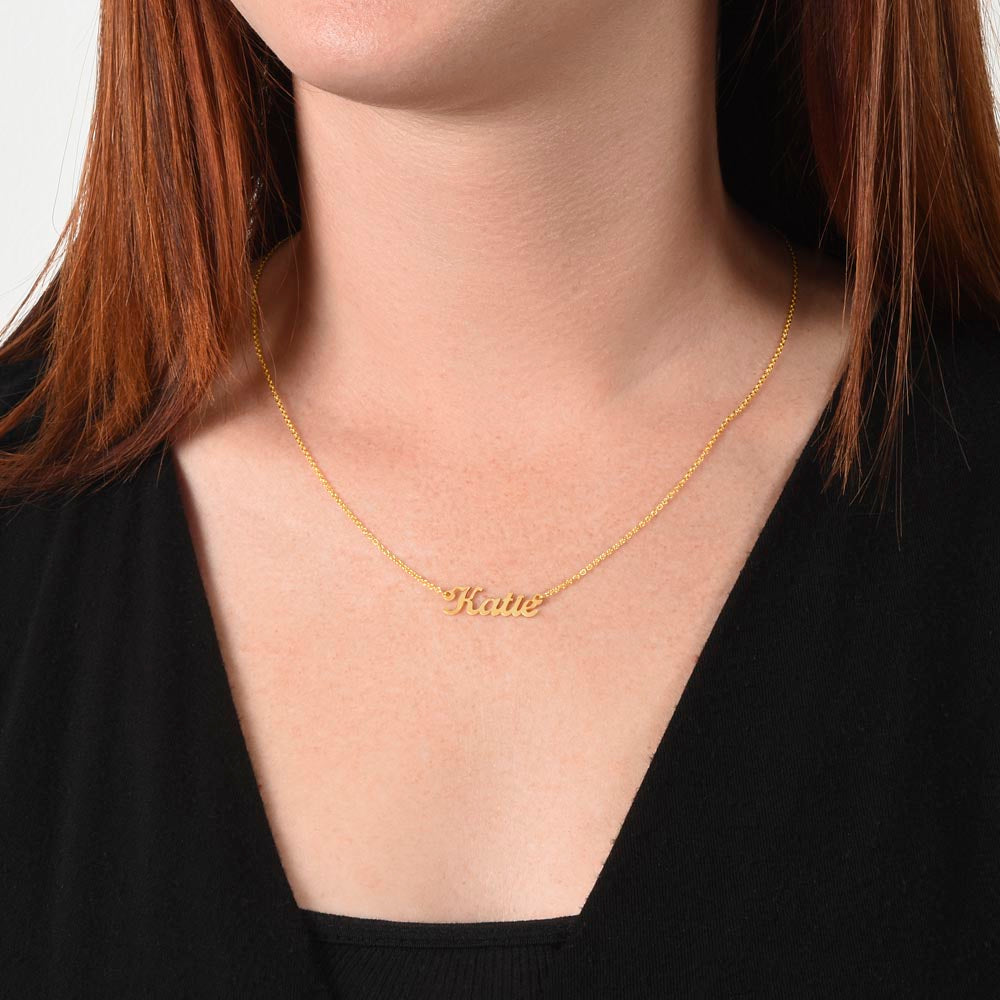 Custom Name Necklace To my Beautiful & Loved Daughter from Dad