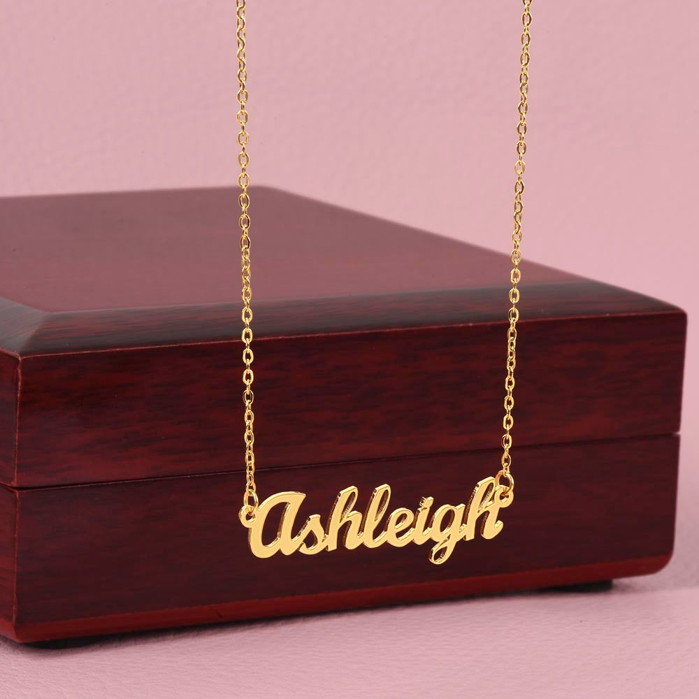 Personalized Name Necklace to my Strong and Loved Daughter from Dad