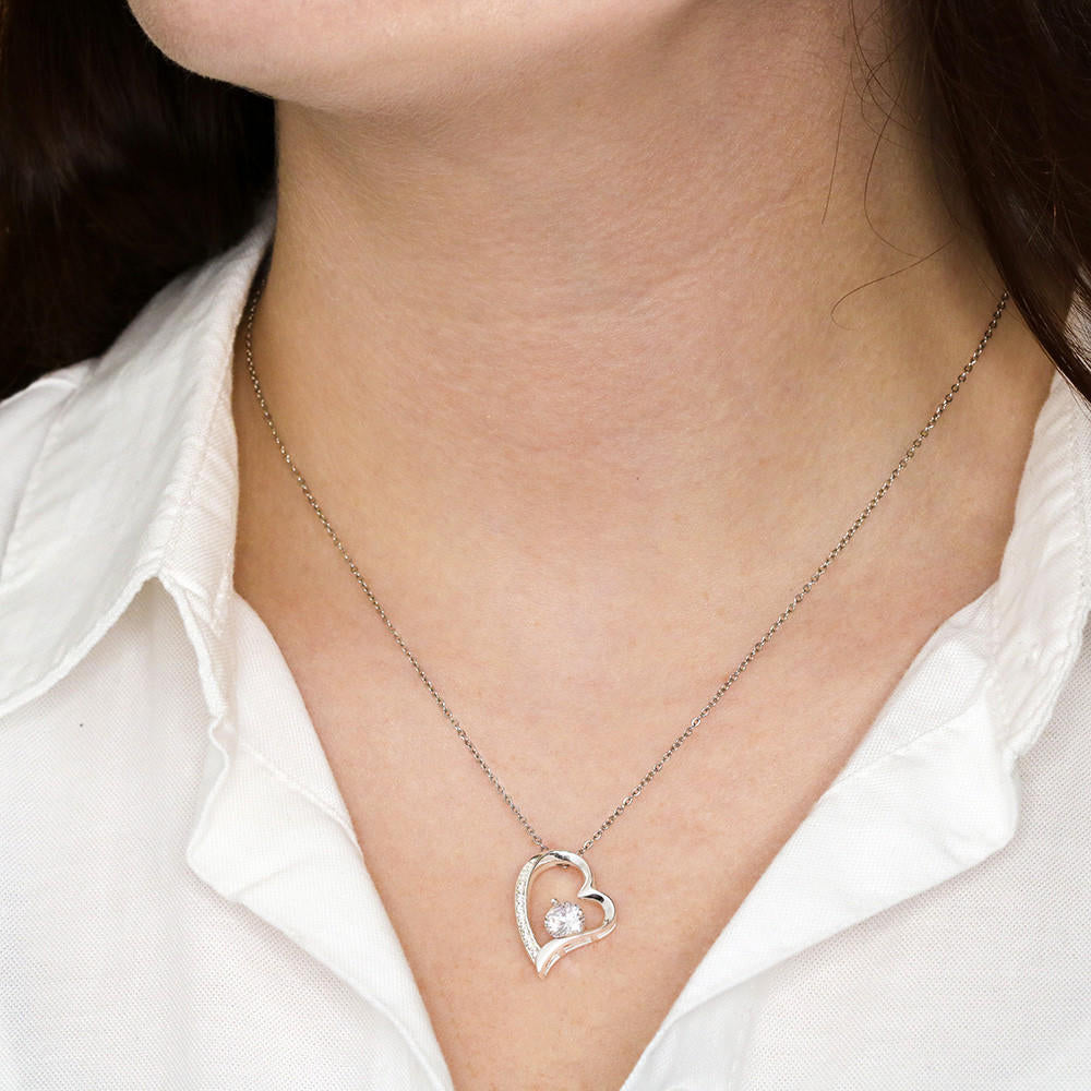 With All my Love to My Little Girl - Love Necklace from Mom