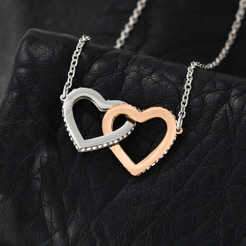Baby Shower Gift for the Mom - to - Be - Interlocking Hearts Necklace - Sentimental Gifting