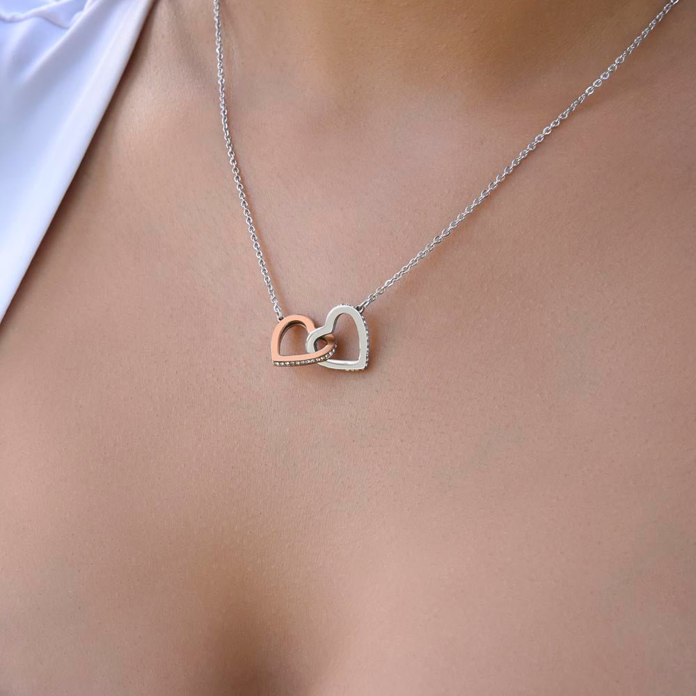 Baby Shower Gift for the Mom - to - Be - Interlocking Hearts Necklace - Sentimental Gifting
