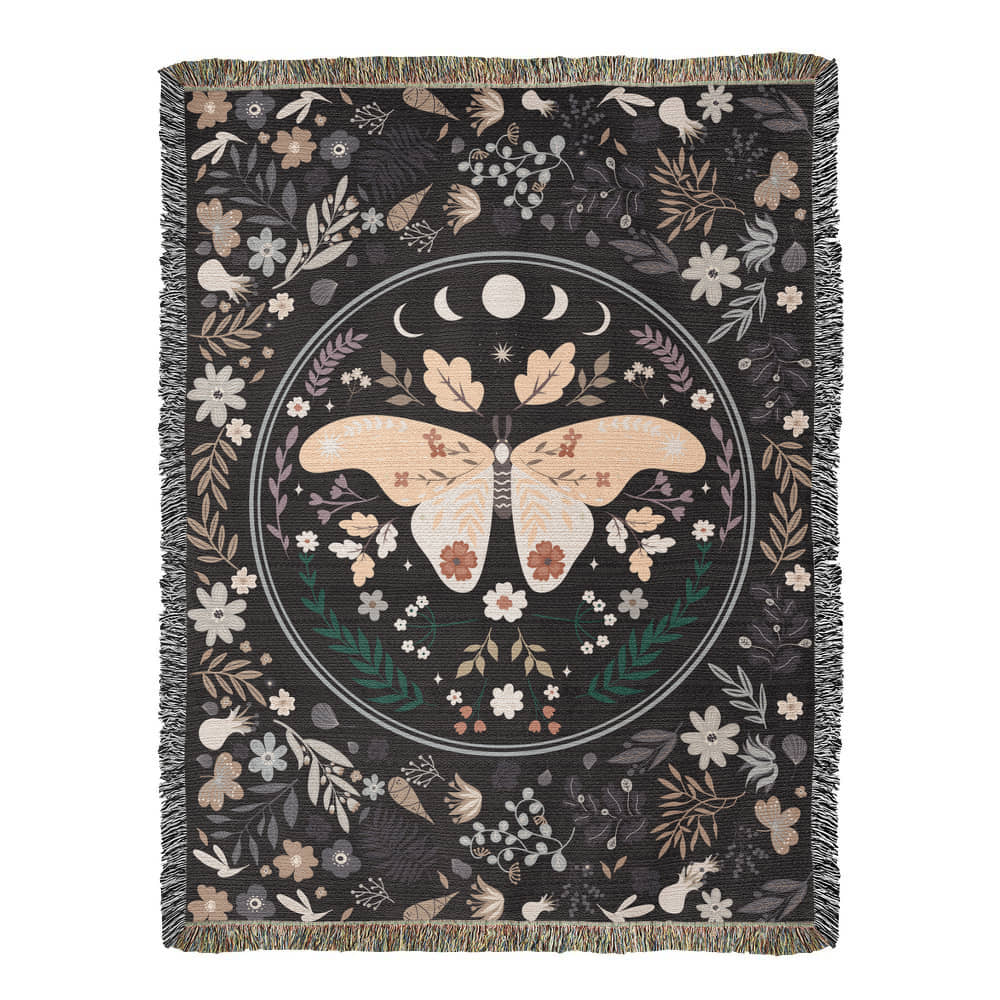 Bohemian Butterfly Cozy Woven Blanket - Sentimental Gifting