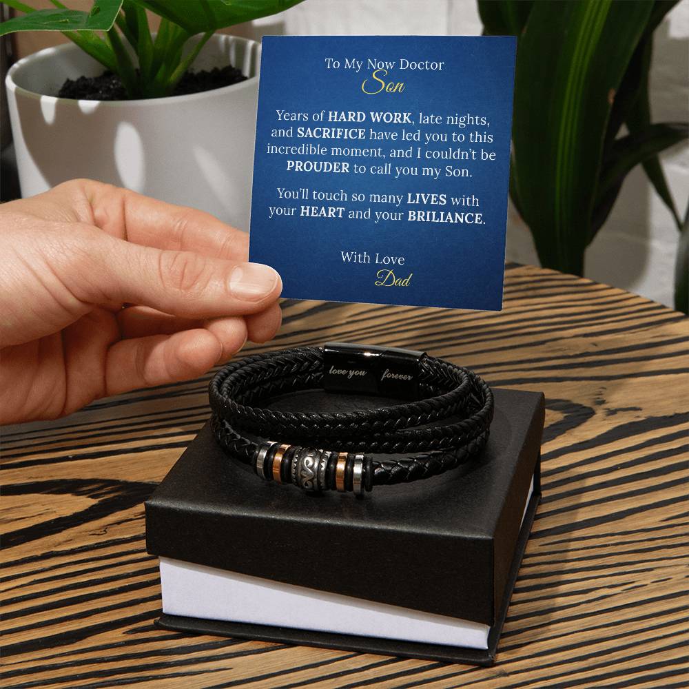 Bracelet Gift for Medical Graduate Son - Sentimental Gifting