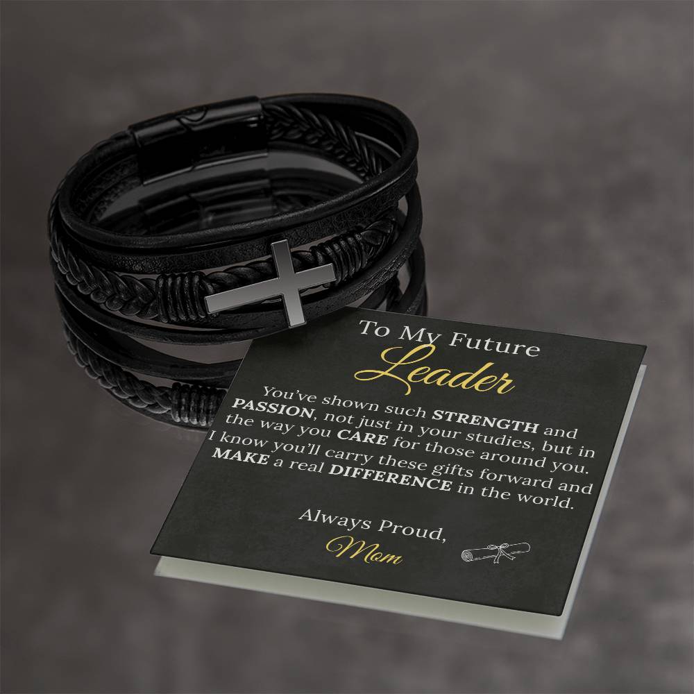 Cross Bracelet Graduation Gift to my Future Leader - Sentimental Gifting