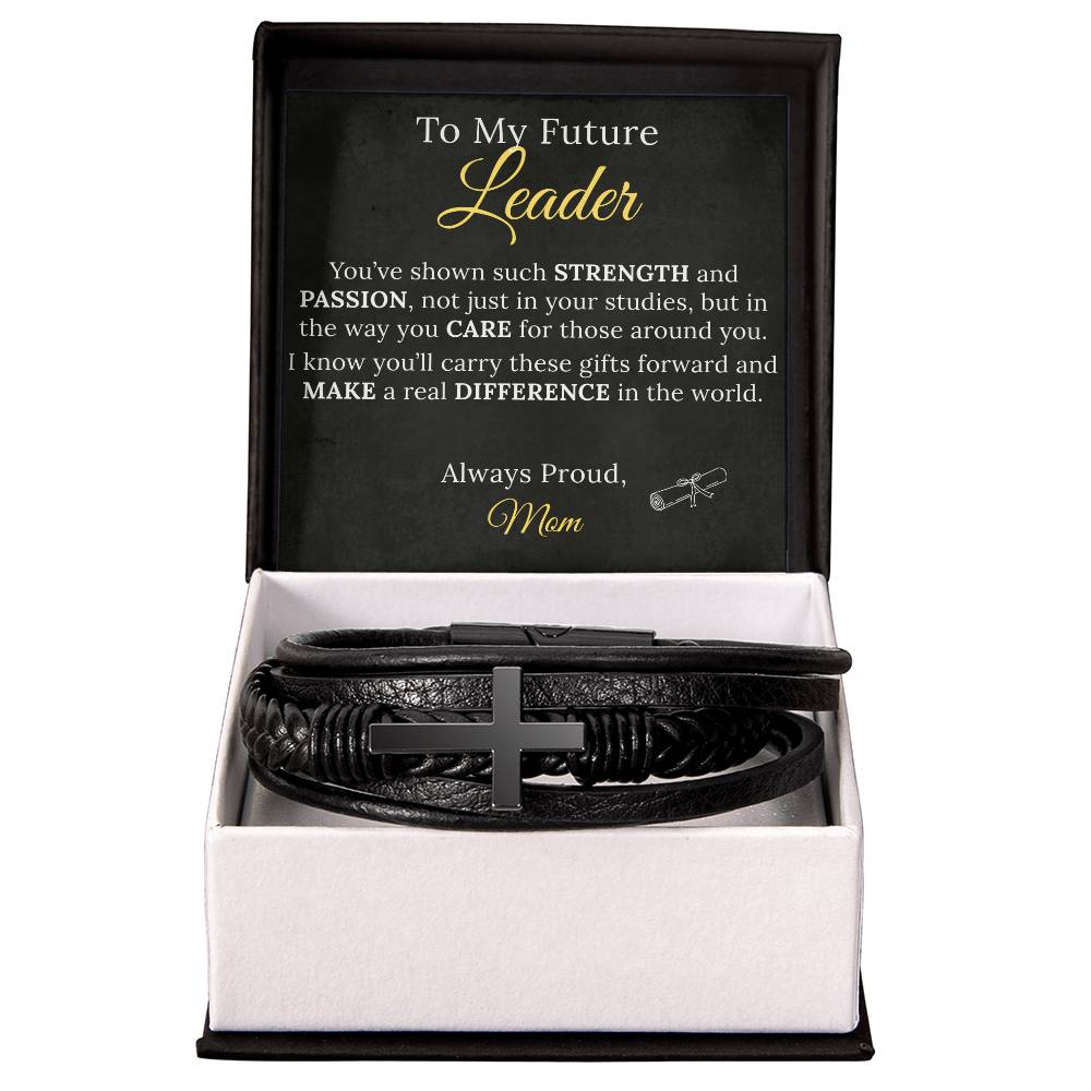 Cross Bracelet Graduation Gift to my Future Leader - Sentimental Gifting