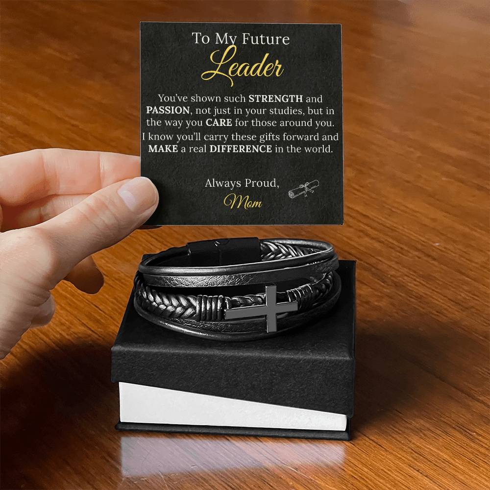 Cross Bracelet Graduation Gift to my Future Leader - Sentimental Gifting