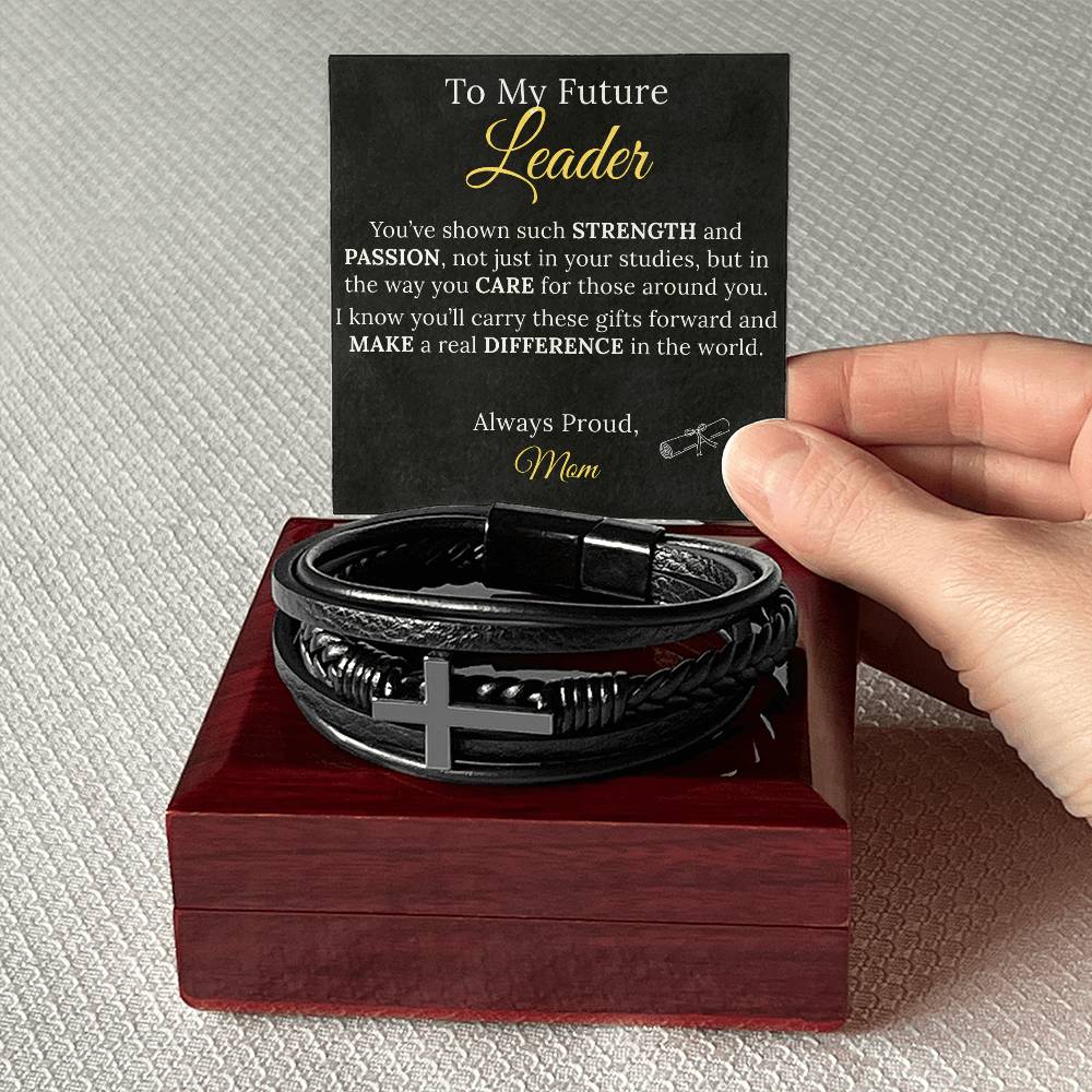 Cross Bracelet Graduation Gift to my Future Leader - Sentimental Gifting