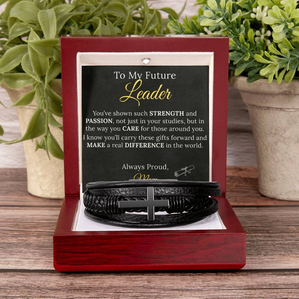 Cross Bracelet Graduation Gift to my Future Leader - Sentimental Gifting