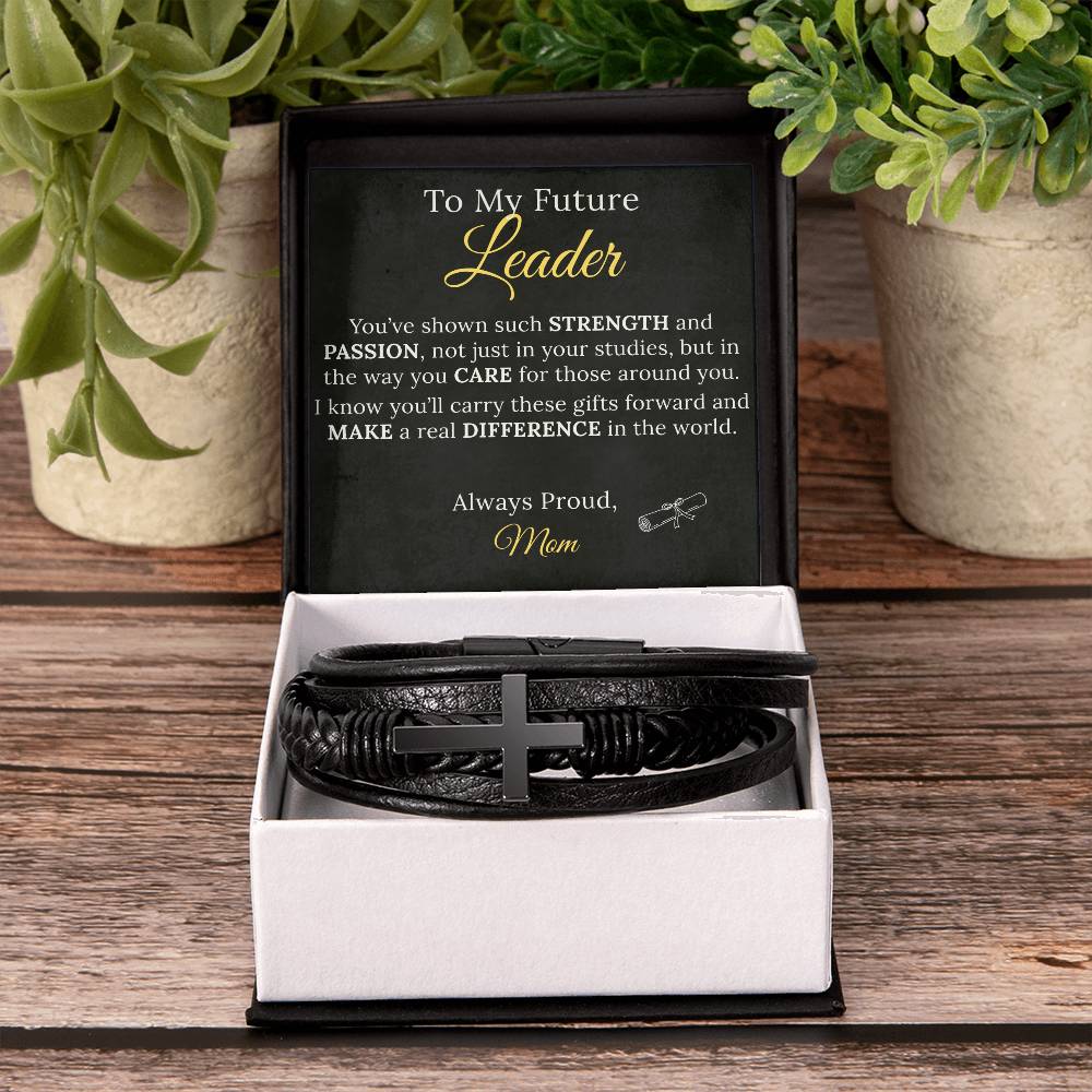 Cross Bracelet Graduation Gift to my Future Leader - Sentimental Gifting