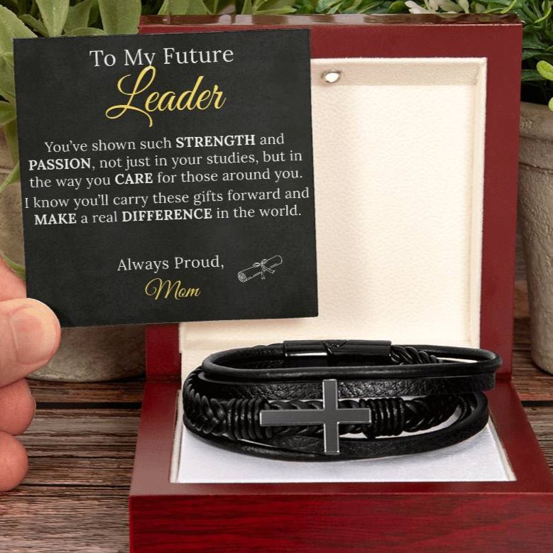 Cross Bracelet Graduation Gift to my Future Leader - Sentimental Gifting