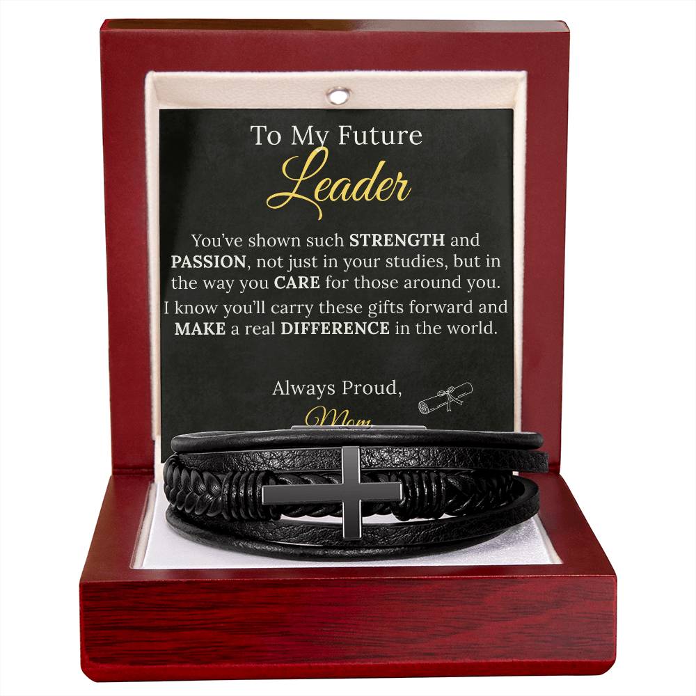 Cross Bracelet Graduation Gift to my Future Leader - Sentimental Gifting