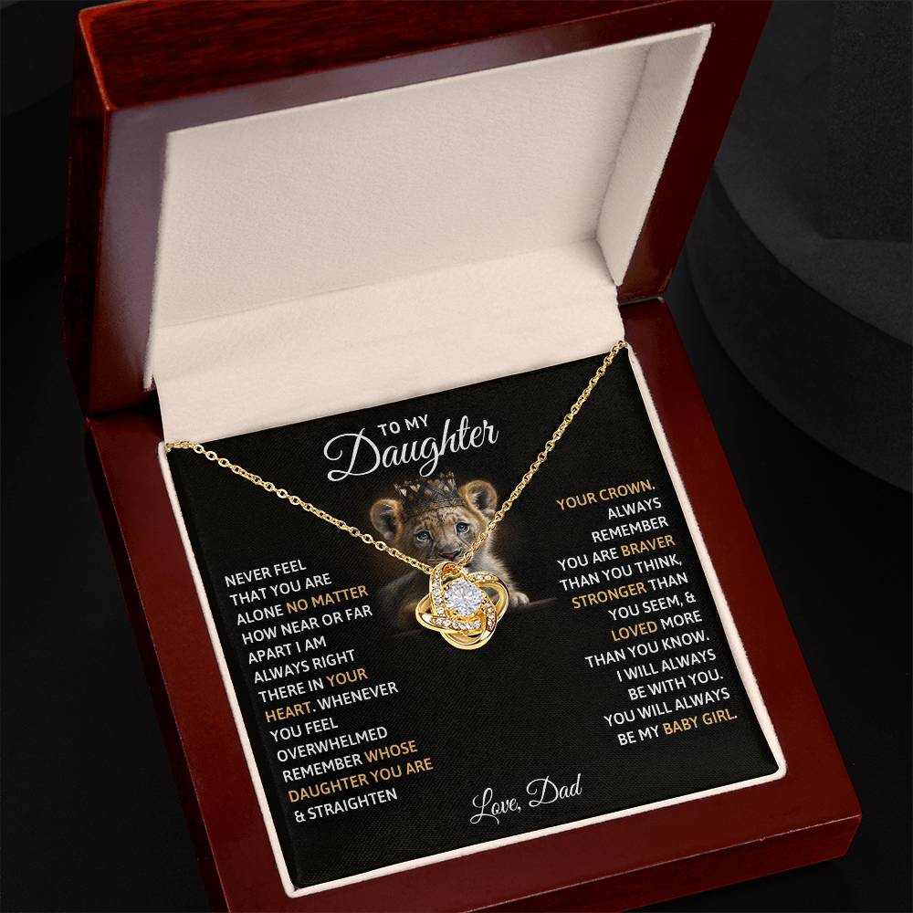 Dad's Baby Girl Necklace Gift to Daughter - Sentimental Gifting