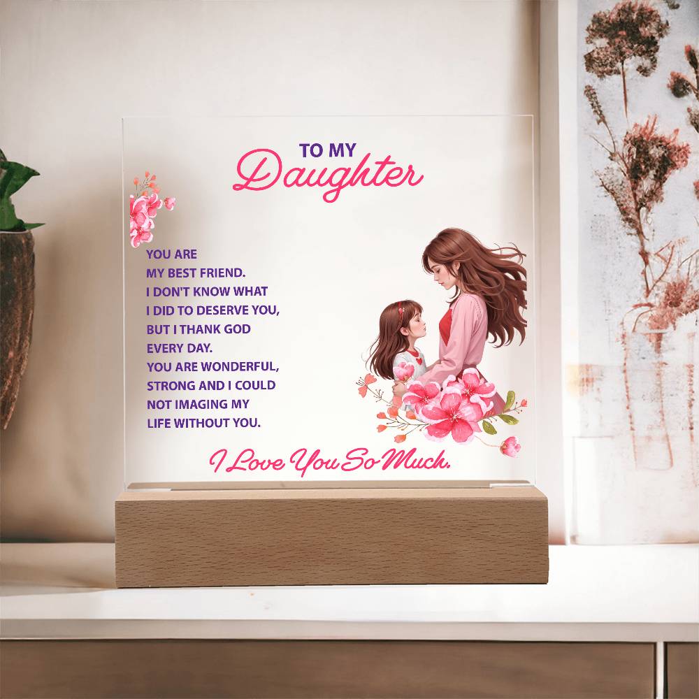 Daughter's Best Friend Acrylic Gift from Mom - Sentimental Gifting