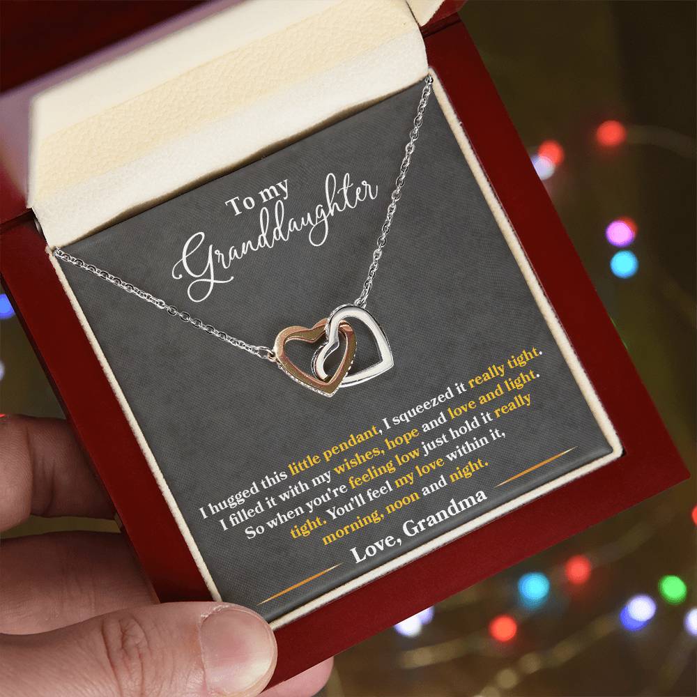 Grandma Love Necklace Gift to Granddaughter - Sentimental Gifting