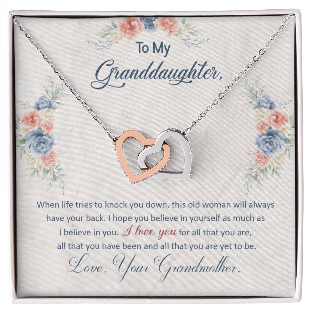 Grandmother's Love and Support Necklace Gift to Granddaughter - Sentimental Gifting