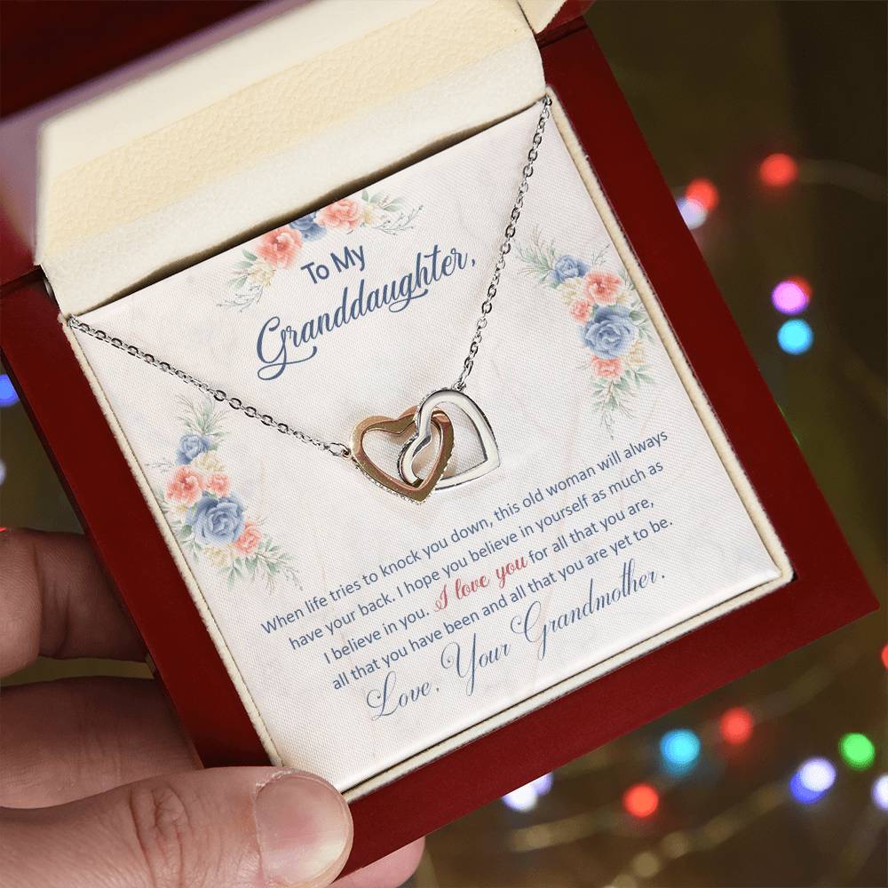 Grandmother's Love and Support Necklace Gift to Granddaughter - Sentimental Gifting
