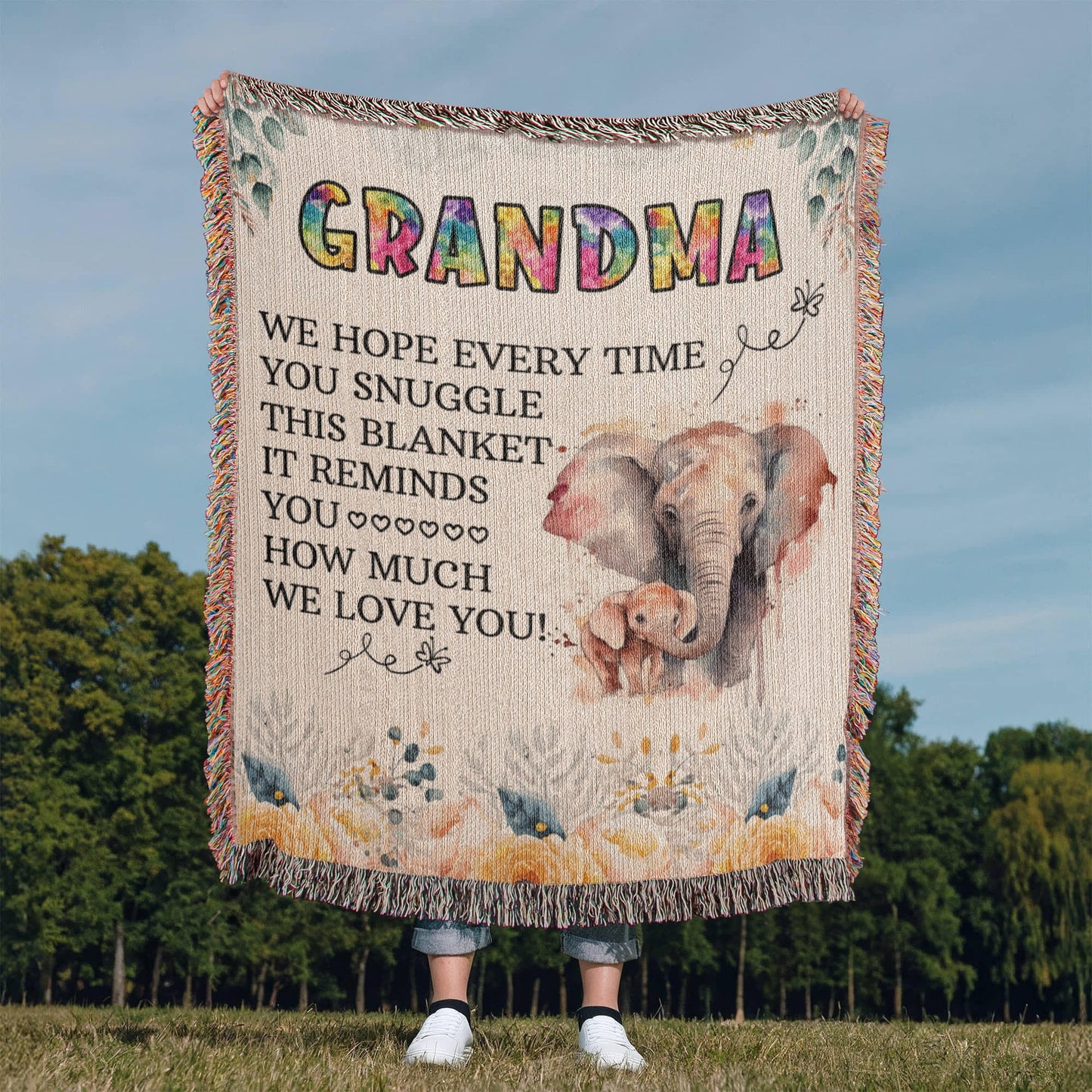 Grandpa's Cozy Woven Blanket - Sentimental Gifting