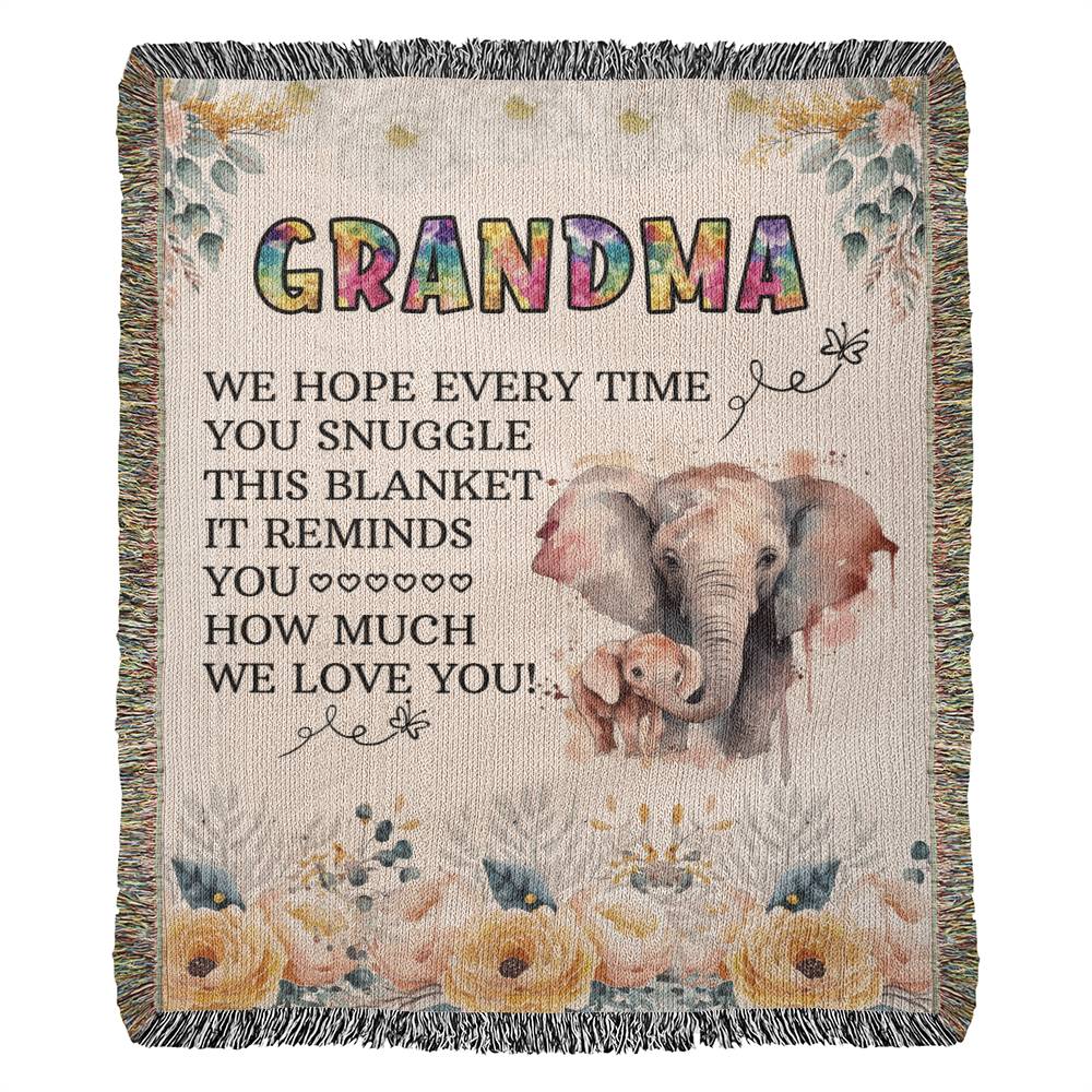 Grandpa's Cozy Woven Blanket - Sentimental Gifting