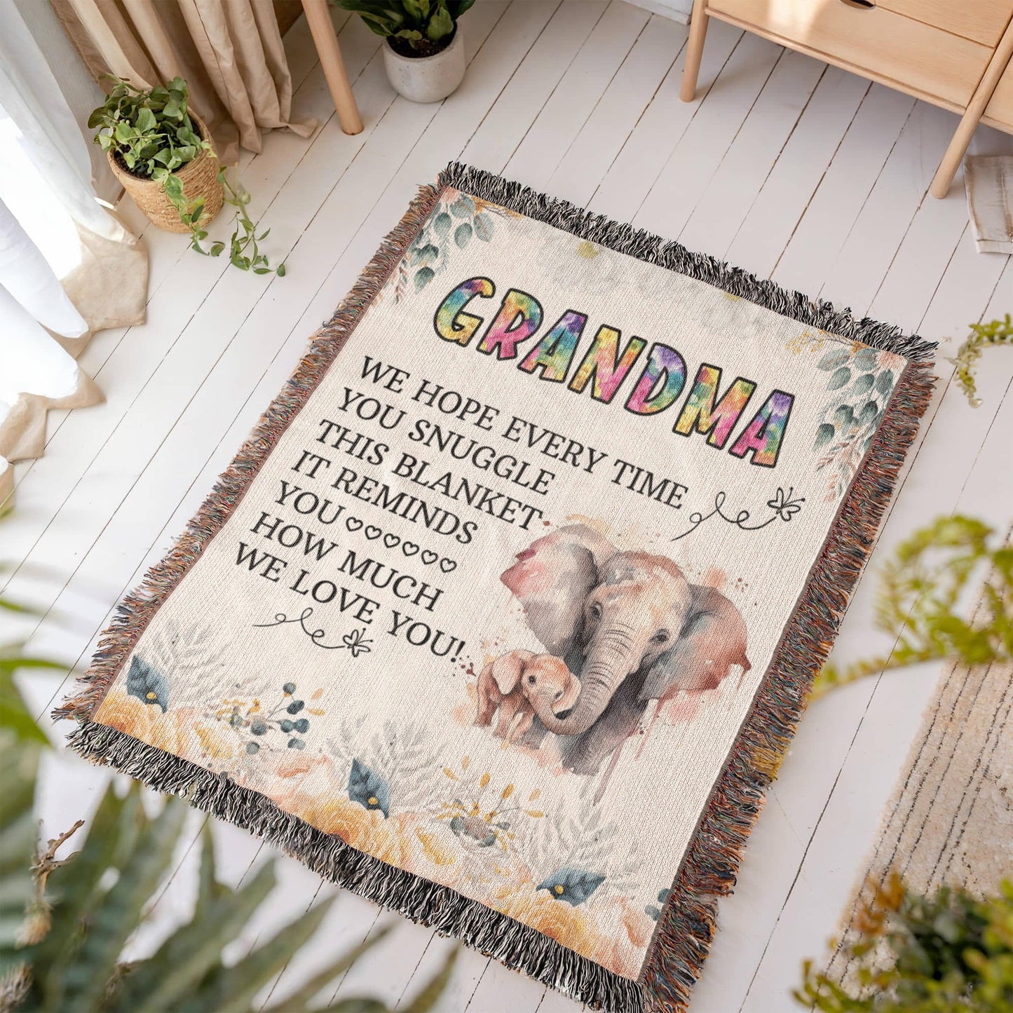 Grandpa's Cozy Woven Blanket - Sentimental Gifting