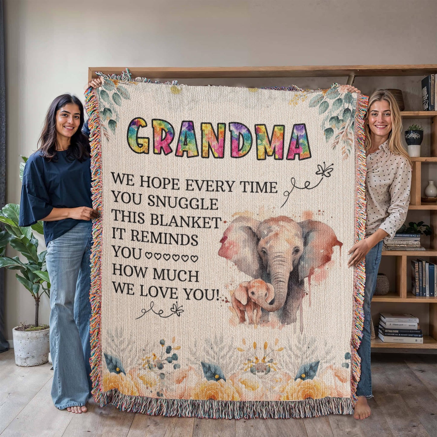 Grandpa's Cozy Woven Blanket - Sentimental Gifting