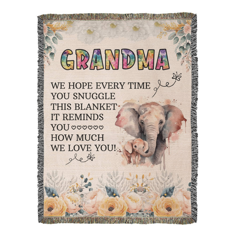 Grandpa's Cozy Woven Blanket - Sentimental Gifting