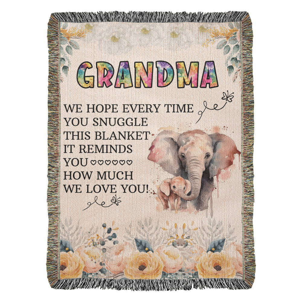 Grandpa's Cozy Woven Blanket - Sentimental Gifting