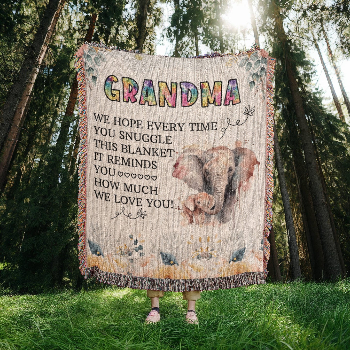Grandpa's Cozy Woven Blanket - Sentimental Gifting