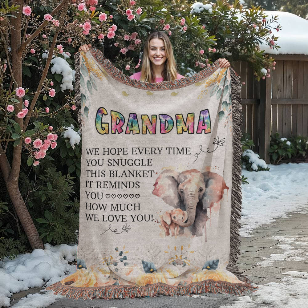Grandpa's Cozy Woven Blanket - Sentimental Gifting