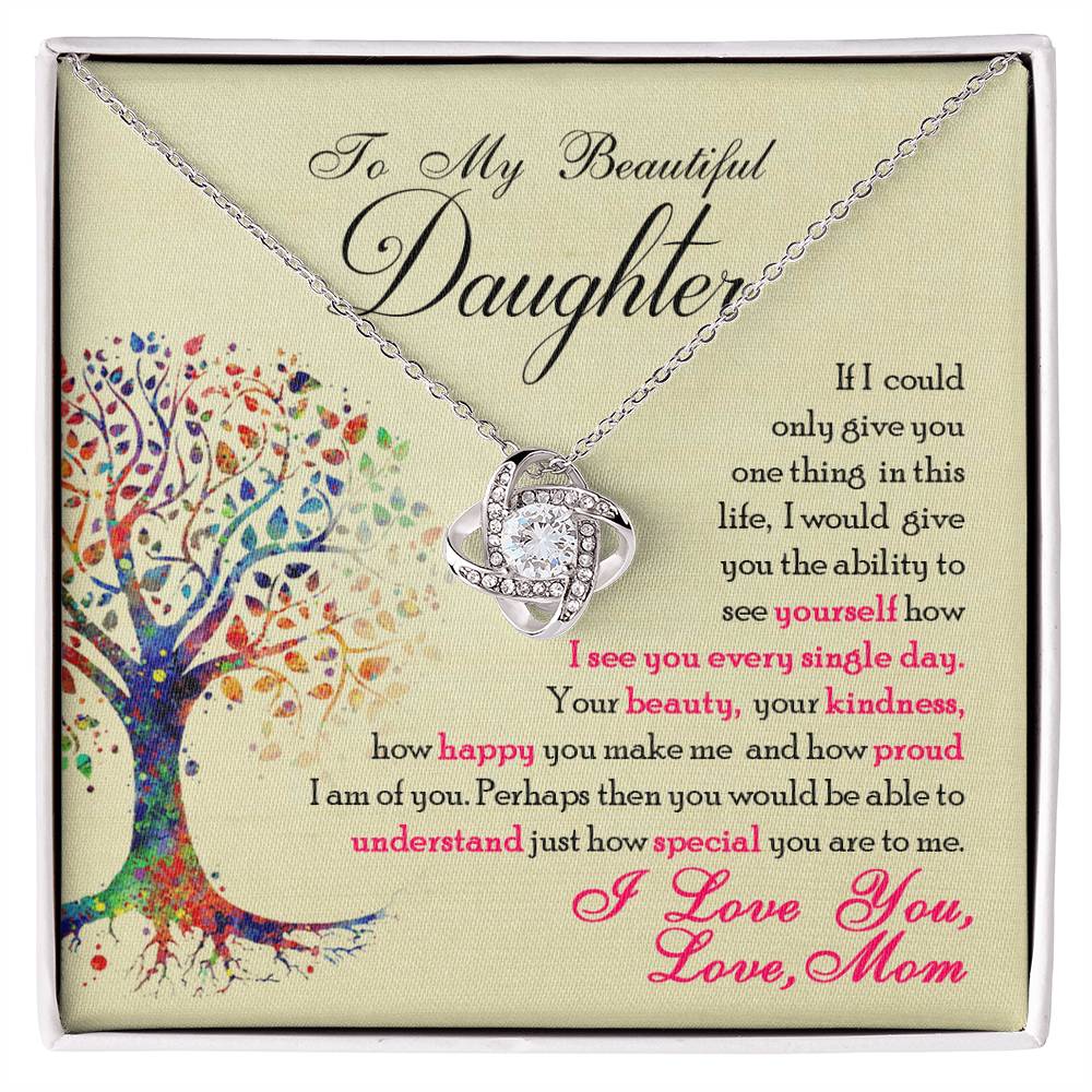 Love Knot Necklace from Mom to Special Daughter - Sentimental Gifting