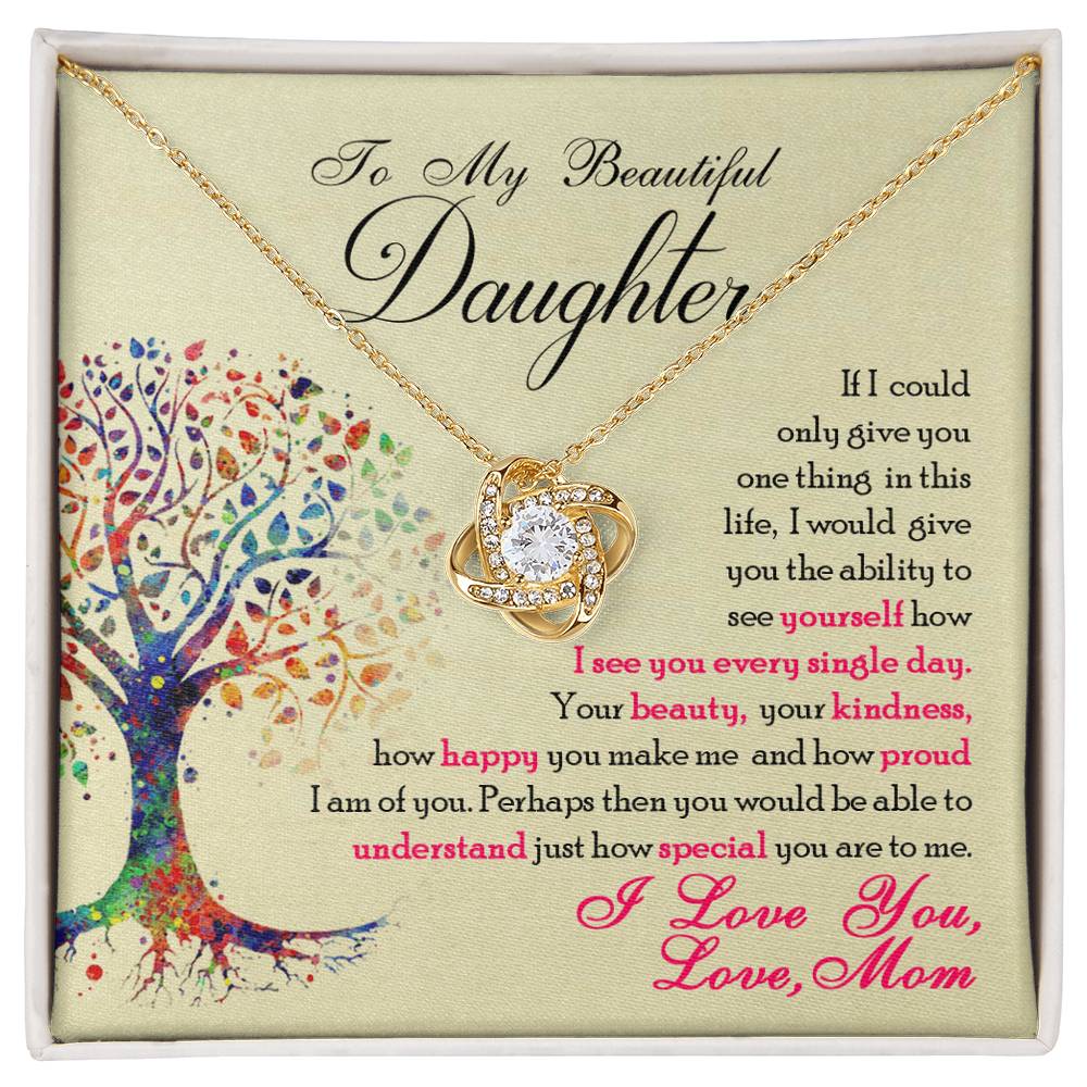 Love Knot Necklace from Mom to Special Daughter - Sentimental Gifting