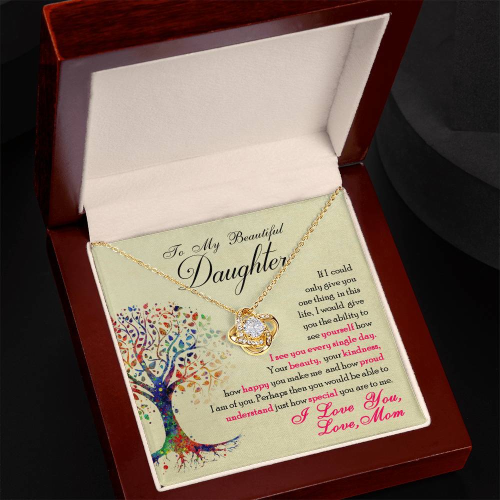 Love Knot Necklace from Mom to Special Daughter - Sentimental Gifting