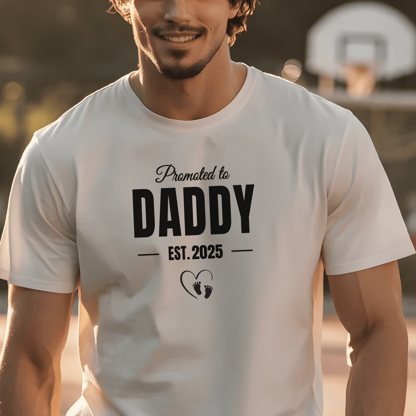 Made with Love – Promoted to Daddy Shirt - Sentimental Gifting
