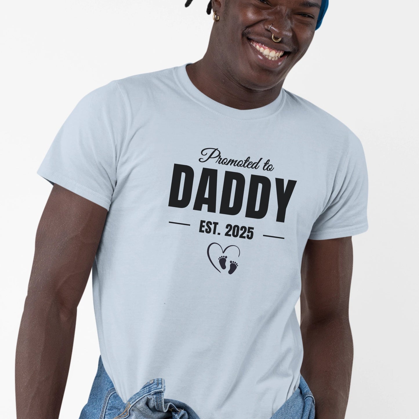 Made with Love – Promoted to Daddy Shirt - Sentimental Gifting
