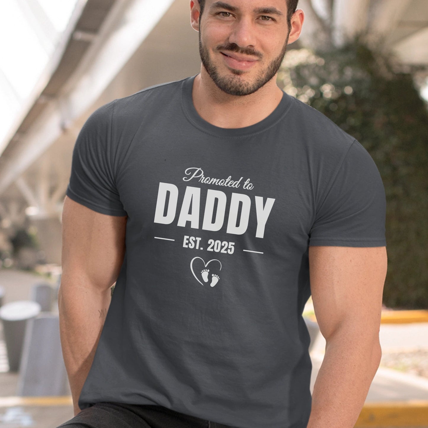 Made with Love – Promoted to Daddy Shirt - Sentimental Gifting
