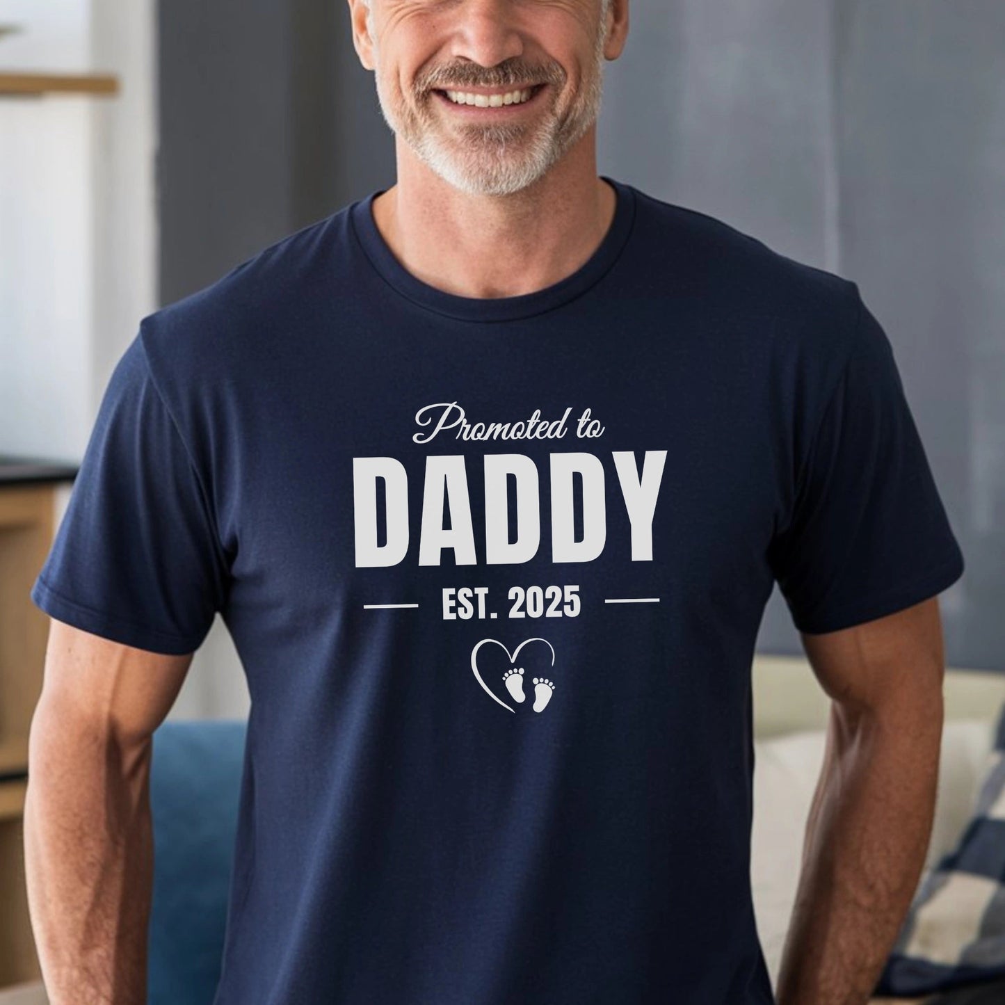 Made with Love – Promoted to Daddy Shirt - Sentimental Gifting