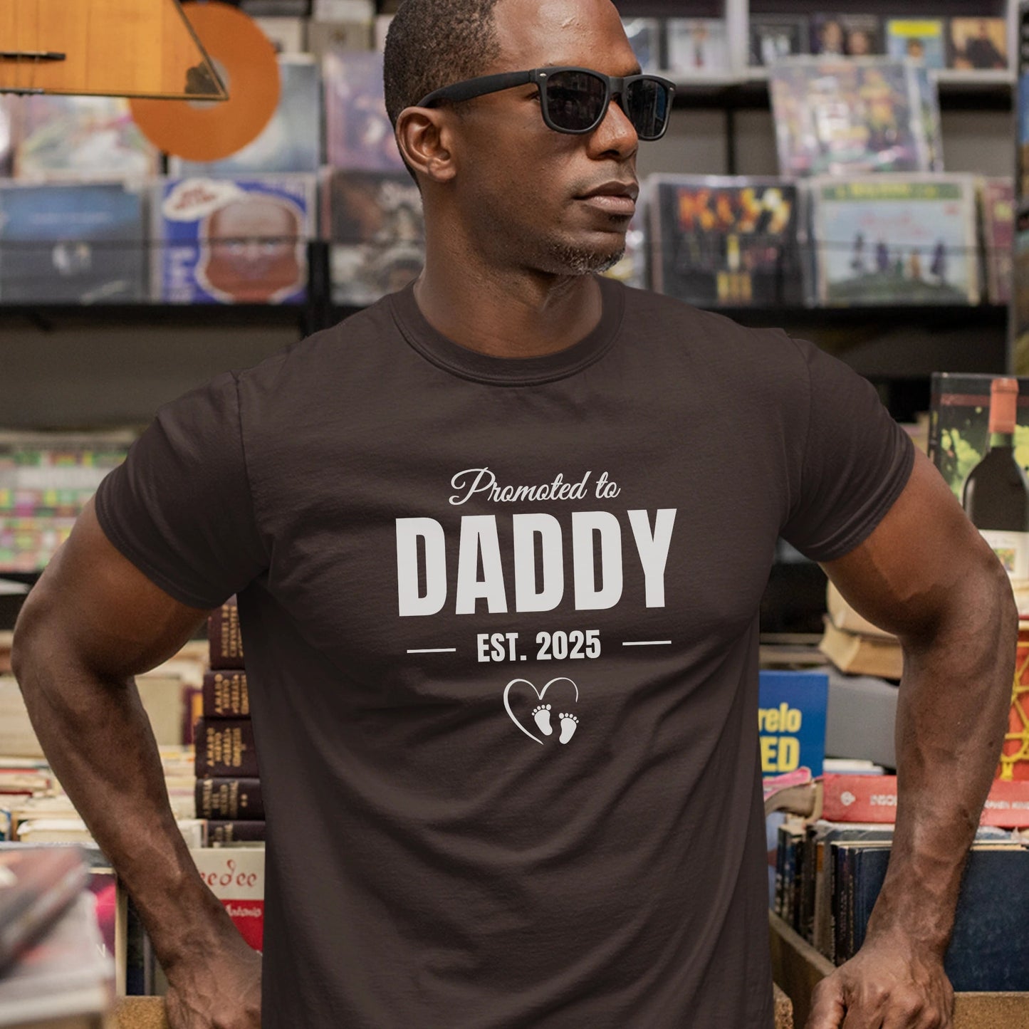 Made with Love – Promoted to Daddy Shirt - Sentimental Gifting