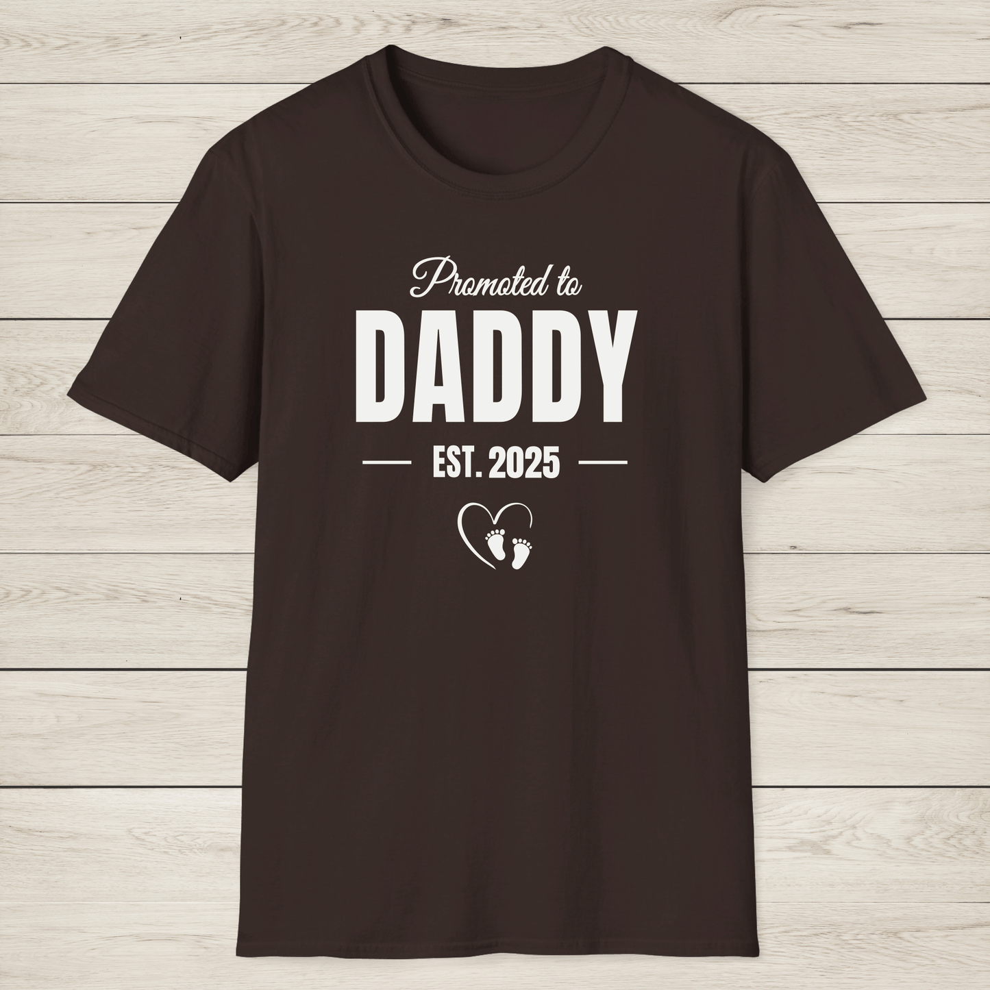 Made with Love – Promoted to Daddy Shirt - Sentimental Gifting