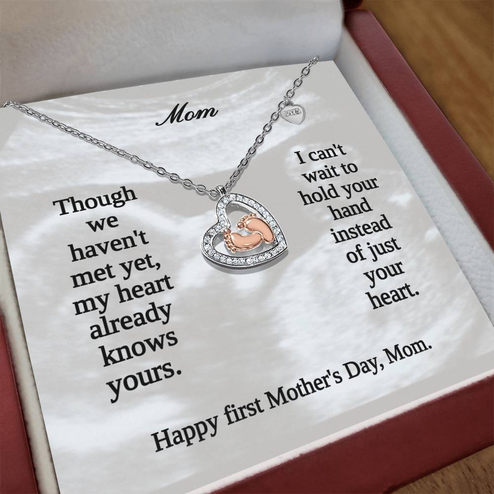 Mom - to - Be Baby Shower Gift - First Mother's Day Necklace - Sentimental Gifting