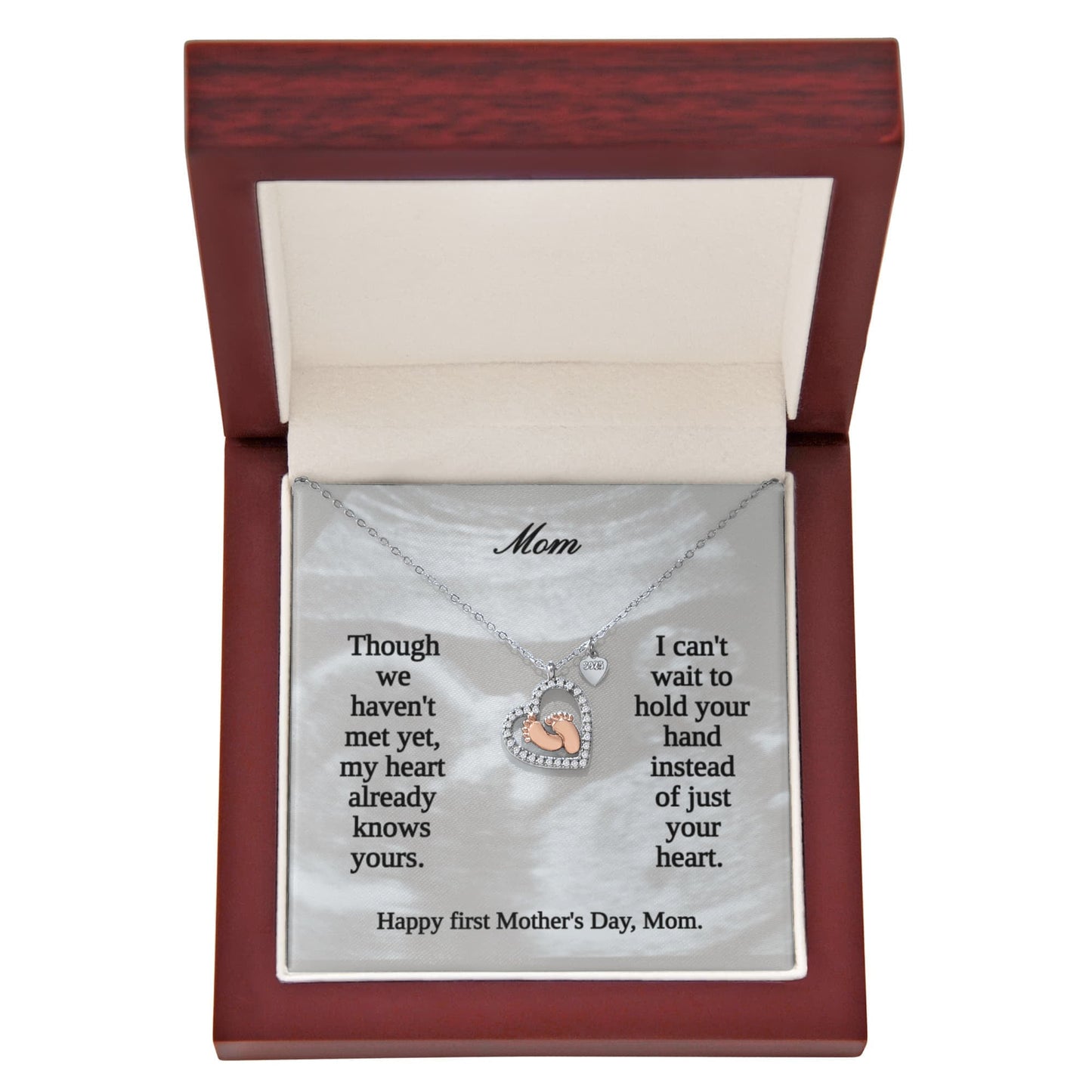 Mom - to - Be Baby Shower Gift - First Mother's Day Necklace - Sentimental Gifting