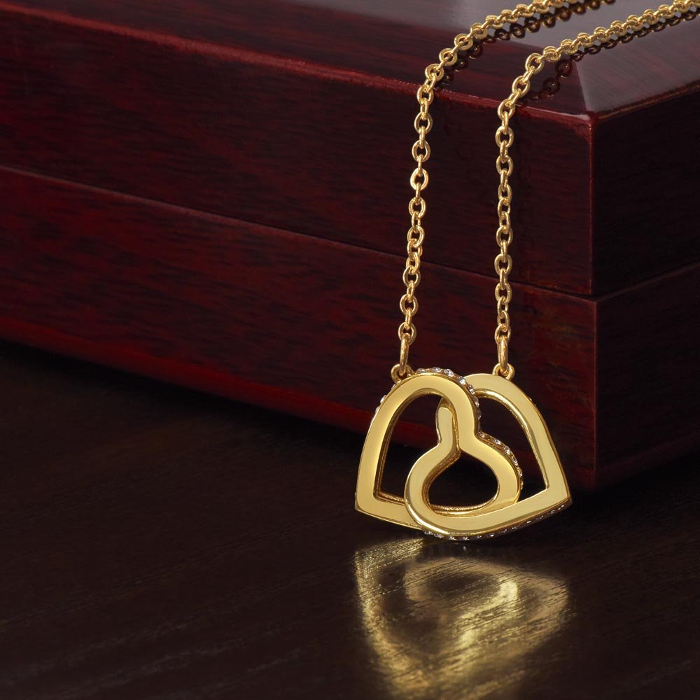 Mother - Daughter Best Friends Hearts Necklace Gift to Mom - Sentimental Gifting