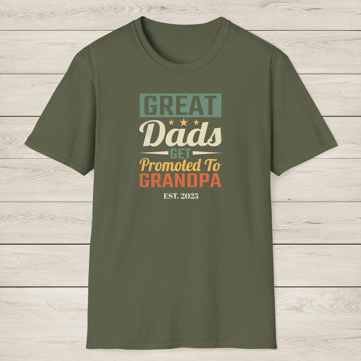 New Grandpa Shirt - Great Dads Become Grandpas - Sentimental Gifting