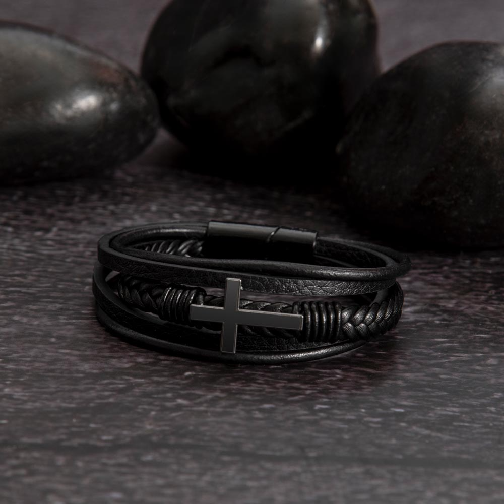 Cross Bracelet from Parent to Son for New Beginning