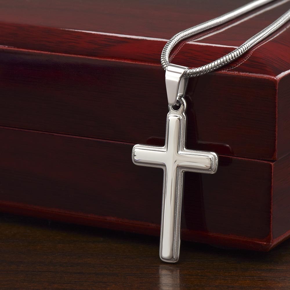 Personalized Artisan Cross Necklace for Dad - Sentimental Gifting